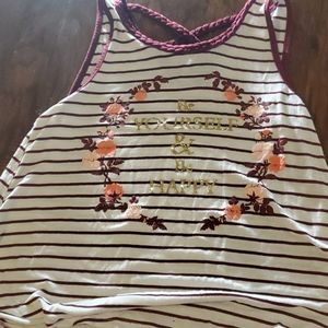Tank top striped shirt